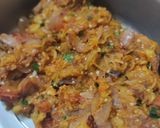 A picture of step 9 of Winter special big size brinjal bartha.