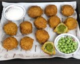 A picture of step 18 of Aloo Matar Sabudana Vada.