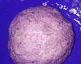 Foto langkah ke 6 dari resep Donat Ubi Ungu (Tanpa Ulen).