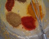 A picture of step 3 of Punjabi Kadhi Pakoda.