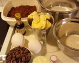 A picture of step 1 of Fudge brownies.