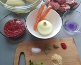 Pas rețetă Mâncărică de cartofi cu carne de vițel 1 fotografie