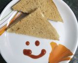 A picture of step 4 of Bread sandwich.