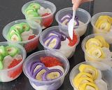 Foto langkah ke 7 dari resep Es Pisang Ijo 3 Rasa.