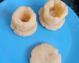 A picture of step 5 of Moong daal coconut kalash halwa.