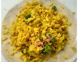 A picture of step 2 of Poha parantha.