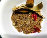 A picture of step 2 of Chicken Kosha.