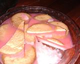 Foto langkah ke 7 dari resep Kue pirex bendera topping biskuit tanpa telur.