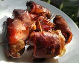 Baconbe tekert csirkemáj recept fázis 3 fotója