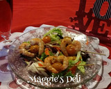 Foto del paso 4 de la receta: Ensalada con brochetas de gamba