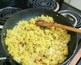 A picture of step 3 of Surti Sev Khamani.