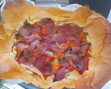 Foto del paso 3 de la receta: Tarta salada de verduras sobre una capa de queso ricotta al pesto