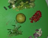 Foto langkah ke 1 dari resep Sarden asam dengan lokio dan kacang panjang.