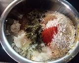 A picture of step 1 of Oats & poha spinach rolls.