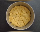 A picture of step 6 of Mysore Pak recipe (without sugar).