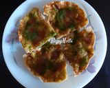 A picture of step 6 of Papad Moong dal Chaat.