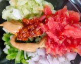 A picture of step 1 of Pineapple salsa.
