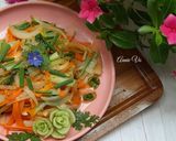 Hình bước làm 2 của món Cải thìa xào cà rốt hành tây