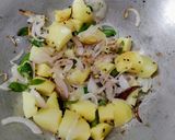 A picture of step 4 of Fresh Beans, Sprouts, Potatoes Stir-fry.