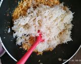 A picture of step 10 of Baked palak paneer rice.