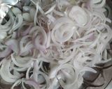 A picture of step 1 of Onion Pakoda.