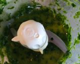 A picture of step 1 of Pasta with salmon and salsa verde.