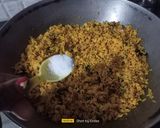 A picture of step 6 of Maharashtrian Phodnicha Masala Bhat.