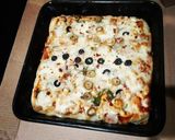 A picture of step 4 of Chicken Fajita Pizza💛🍕.