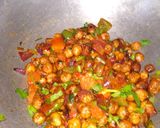 A picture of step 5 of Chana Chilli.