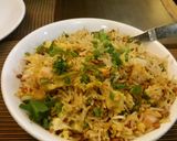 A picture of step 2 of Soya chunks rice.