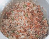 A picture of step 8 of #soya carrot biryani.