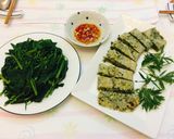 Hình bước làm 12 của món Trứng chiên lá đinh lăng