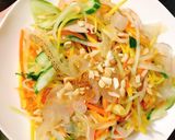 Hình bước làm 6 của món Nộm sứa xoài