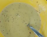 A picture of step 1 of Palak (Spinach) Pakoda Chaat.