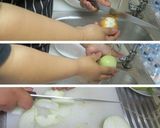 รูปขั้นตอนการทำที่ 3 ของ กิมจิสับปะรดผัดเปรี้ยวหวาน