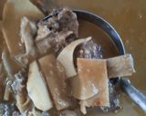 Gambar langkah 12 resipi Daging Gulai Kawah Kelantan.