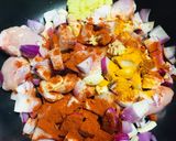 Hình bước làm 4 của món Chicken gobi (súp lơ)