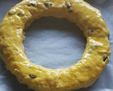 Foto del paso 8 de la receta: Roscón de arándanos almendra y queso crema