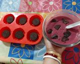 A picture of step 7 of Milky Rose Oreo Muffins.