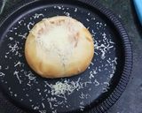 A picture of step 14 of Bread Bowl with Tomato & Sweet Potato Soup.