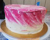 Vörösbársony torta, vízfesték technikával díszítve recept fázis 10 fotója