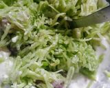 A picture of step 2 of Cucumber raita.