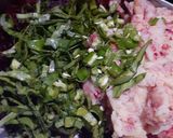 A picture of step 3 of Beet Banana Tikki.