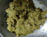 A picture of step 3 of Lilva beans Hara bhara kabab.