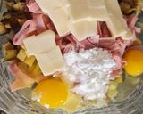Foto del paso 4 de la receta: Tarta de berenjena, queso y jamón