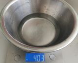 A picture of step 1 of Sour dough bread.