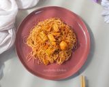 Gambar langkah 6 resipi Bihun Goreng.