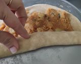 A picture of step 4 of Savoury Pin Wheels 😋.