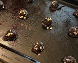 A picture of step 1 of Inside Out Double Chocolate Chip Cake Cookies.