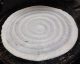 A picture of step 5 of Quinoa dosa with chana dal coriander chutney.
